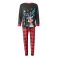 thumbnail image 3 of GYRATEDREAM Christmas Family Pajamas Sets, Christmas Family Matching Pajamas Sleepwear, Xmas Holiday Deer Print Family Pjs Jammies Nightwear Loungewear for 0M-3XL, 3 of 6