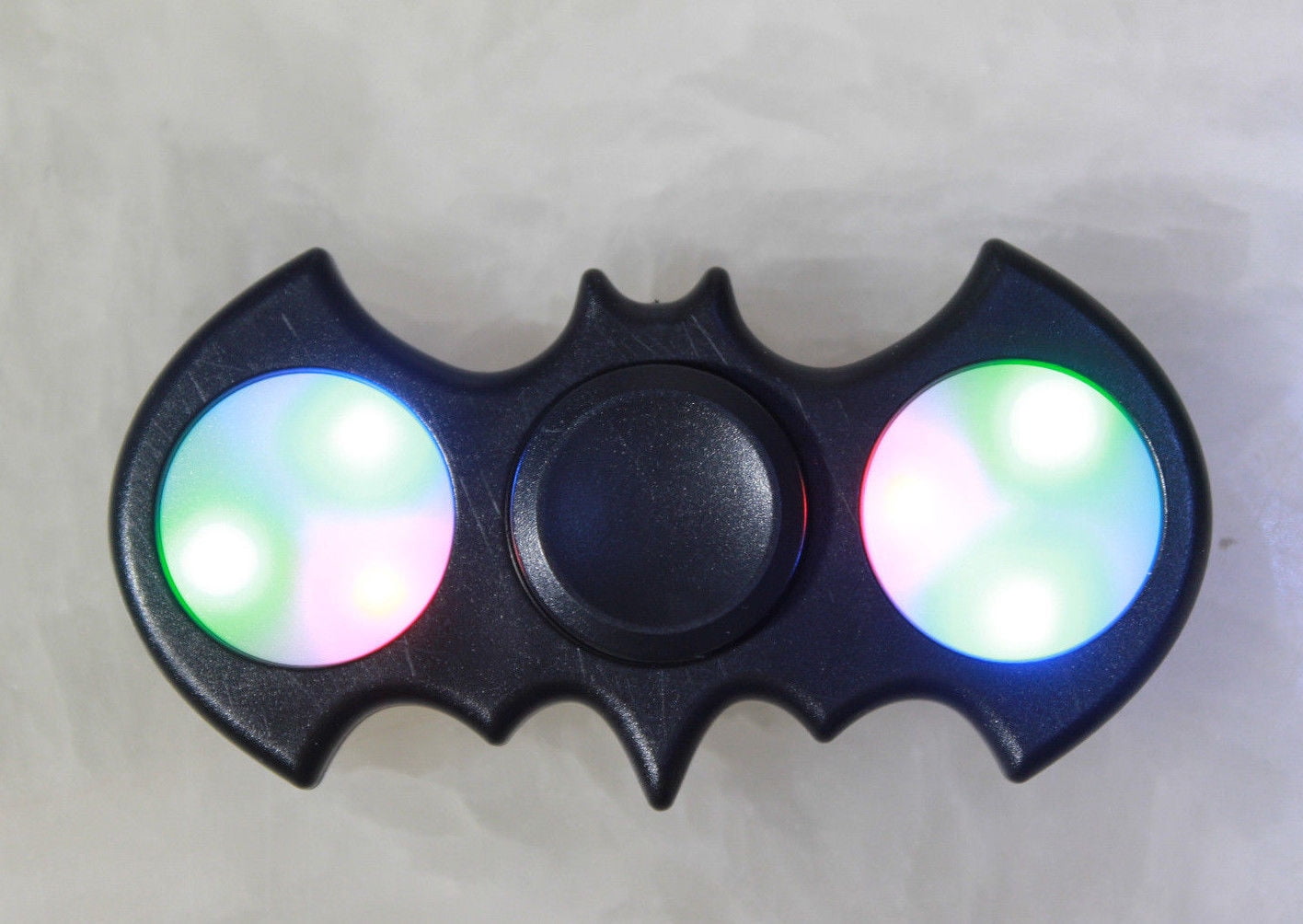LED Light UP Batman green Fidget Hand Spinner Stress Reduce Finger Game Desk Toy