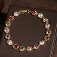 thumbnail image 6 of JGJJUGN Colorful Inlaid Bracelet for Women, Micro-Inlaid Ornament Bracelet, Fashion Jewelry for Women, Dazzling Crystal Bracelet, Elegant Women’s Accessories, Perfect Gift for Special Occasions, 6 of 6