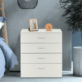 thumbnail image 2 of Hassch Simple End Table with Storage, Nightstand with 4 Drawers for Small Space, 25.98"L x 13"W x 28.5"H, White, 2 of 7