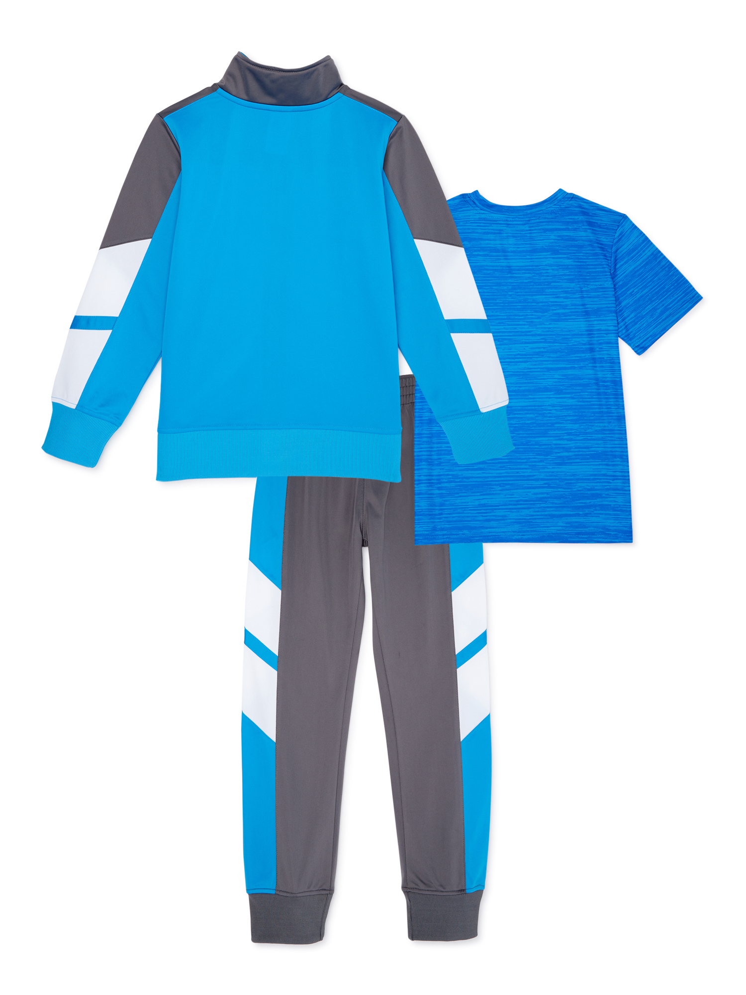 Cheetah Boys Tricot Jacket, Joggers and Performance T-Shirt, 3-Piece Athletic Set, Sizes 2T-18 & Husky - image 4 of 5