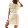 thumbnail image 5 of Liacowi Women Swim Cover Up Dress for Women Crochet Beach Swimsuit Cover Ups Bathing Suit Cover Ups Bikini Cover up, 5 of 6