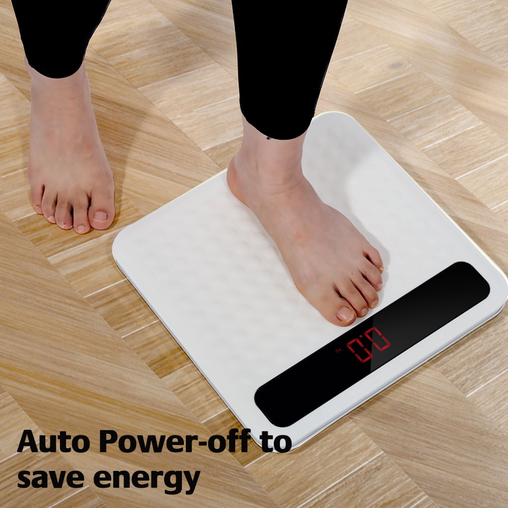 Vowella Smart Body Fat Scale, Highly Accurate Digital Bathroom Scale with Large LCD Display, 400 lbs Capacity, White