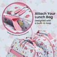 thumbnail image 4 of Bentgo Kids Print Backpack - Lightweight 14” Backpack for School, Travel & Daycare, Ideal for Ages 4+, Durable & Water-Resistant, Roomy Interior, & Loop for Lunch Bag (Blooming Floral), 4 of 7
