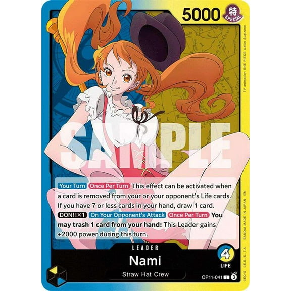 One Piece A Fist of Divine Speed Leader Nami OP11-041