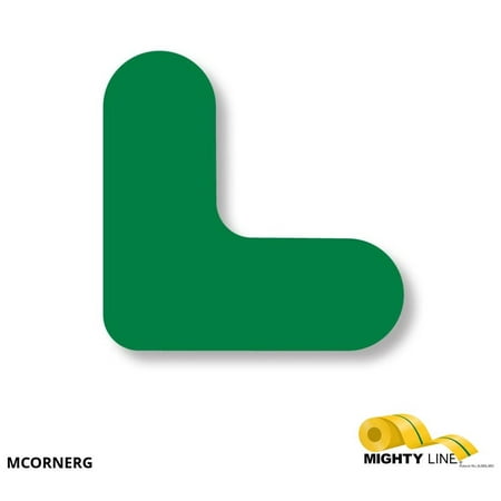 

Mighty Line 3/4 Wide Solid Green Mini Corner Pack of 108