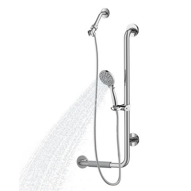 Pulse ShowerSpas 4001L-SSP Barre Coulissante Ergo Gauche Acier Inoxydable Poli