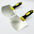 thumbnail image 6 of Stainless Steel Curved Ash Shovel Fan-Shaped Scraping Trowel Shovel Ash Support Board Putty Knife Wall Shovel4 * Curved ash shovel, 6 of 8