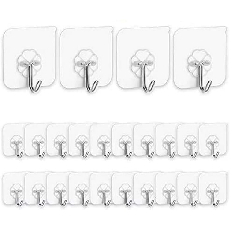 Adhesive Hooks Heavy Duty Sticky Hooks for Hanging Wall Hangers Without  Nails 15lb(Max) 180 Degree Rotating Seamless Stick on Wall Hooks Bathroom  Kitchen Office Outdoors-12 Packs 