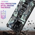 thumbnail image 4 of Camouflage Magnetic Kickstand Case for Xiaomi Redmi 10C/Poco C40, Military Grade Heavy Duty Shockproof Protection Army Camo Phone Cover Case for Xiaomi Poco C40/Redmi 10C MC Dark Blue, 4 of 6