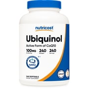 Nutricost Ubiquinol Softgels (100mg, 240 Softgels) - Superior Absorption Antioxidant | Active Form of CoQ10 - Gluten Free, Non-GMO