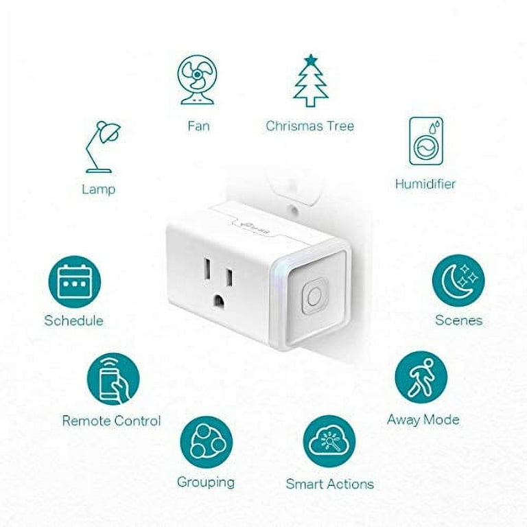 Kasa Smart Plug Mini 15A, Smart Home Wi-Fi Outlet Works with Alexa