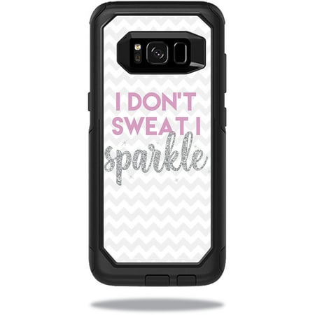 - Skin For OtterBox Commuter Samsung Galaxy S8 Case - i dont sweat i sparkle | Protective, Durable, and Unique Vinyl cover | Easy To Apply, Remove, and Change Styles