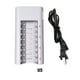 thumbnail image 4 of Inteprter 8 ranuras AA/AAA Ni-Mh de 1.2V Smart 150mAh/130mAh de baterías recargables Cargadores de dispositivos electrónicos específicos, 4 of 8