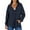 Navy, variant on EDFBUYKRS Female Long Sleeve Sweatshirt Plus Size Sweatshirts for Women Crewneck Casual Tunic Tops Long Sleeve Shirts Size S