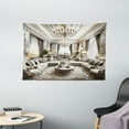 thumbnail image 2 of Ambesonne Classic Tapestry Wall Hanging, Majestic Room in Muted Tone, 60"x40", Coconut and Off White, 2 of 3