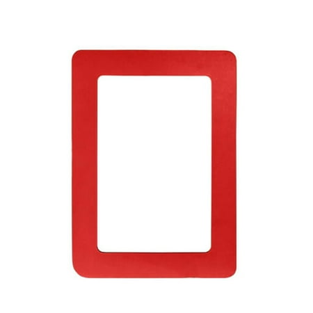 

Yesbay Mini Rectangle Magnetic Fridge Refrigerator Magnet Picture Photo Frame DIY Decor Red 7 inch