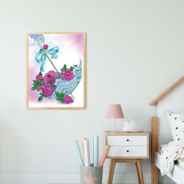 Cuadros Decorativos 5D diamante pintura flor paraguas parcial forma especial taladro DIY imagen hogar Ndcxsfigh Nuevos Originales