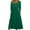 Green, variant on Utoimkio Women's 3/4 Sleeve Crewneck Ruched Swing Long Dresses Casual Loose Backless Lace Patchwork Maxi Dresses for Women with Pockets