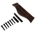 thumbnail image 2 of Weiweiguan 1 Set Folk Guitar Bridge Saddle and Nut Bridge Pin Kit Guitar Repair Tools, 2 of 6