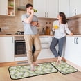thumbnail image 2 of Nature Floral Kitchen Rug Mats 2PCS Non Slip 47" x 20" + 28" x 20" Kitchen Carpet Floor Mat Hallway Rugs Anti Fatigue Doormat Home Decor, 2 of 7