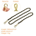 thumbnail image 2 of Unique Bargains Purse Chain Strap, 47' Purse Strap Shoulder Bag Replacement Strap(Black/Yellow Gold), 2 of 6