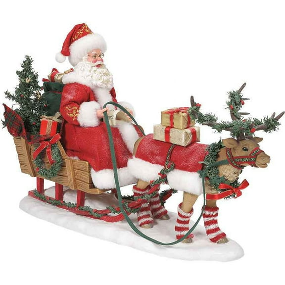Department 56 Possible Dreams Santa Christmas Traditions Through The Woods Lit Figurine #6010217