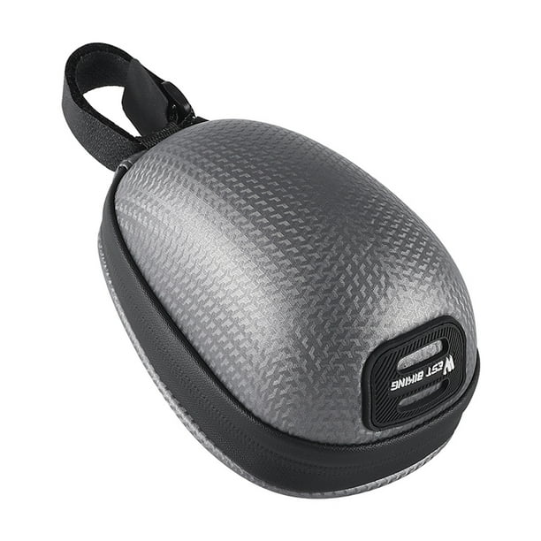 0.4L Capacidad Bolsa de sillín de bicicleta portátil Montar al aire libre Cubierta dura impermeable WEST BIKING Gris