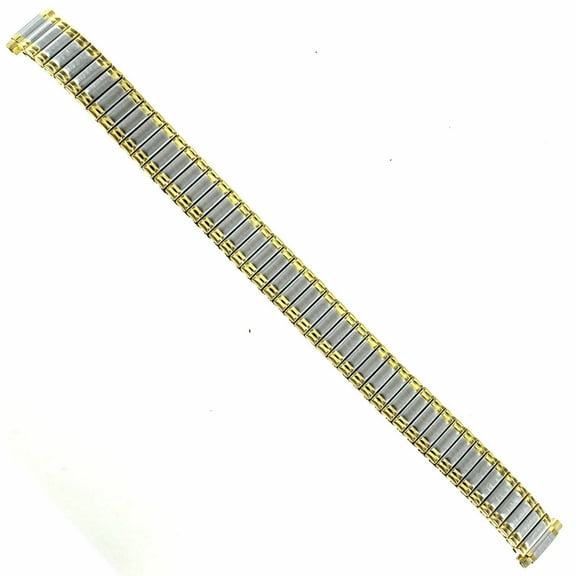 8-11mm Speidel Expansion Twist-O-Flex Two Tone Stainless Ladies Watch Band
