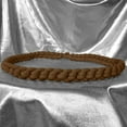 thumbnail image 3 of Men's Hair Ties Size Jumbo 2-Pack Locks Braided Thick Hair Soft & Strong Super Stretchy Made in the USA Mocha, 3 of 6