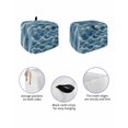 thumbnail image 2 of Fsddascl Coastal Waves Small Toaster Cover 2 Slice, Kitchen Appliance Covers, Summer Beach Ocean Nautical Burlap Toaster Oven Cover with Loop, Bread Machine Cover Polyester Dust Cover Protection, 2 of 5