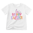 thumbnail image 1 of MIASHUI T-Shirt à Manches Courtes pour Garçons et Filles, Imprimés Graphiques Mignons, Col Rond, Blanc, 4-5 Ans, 1 of 4