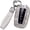 White, variant on Key Fob Cover Compatible with Toyota Prius Camry Corolla CHR RAV4 Land Cruiser Highlander Avalon GT86 2017-2026 4 Button Keychain Case Holder Protector,Black