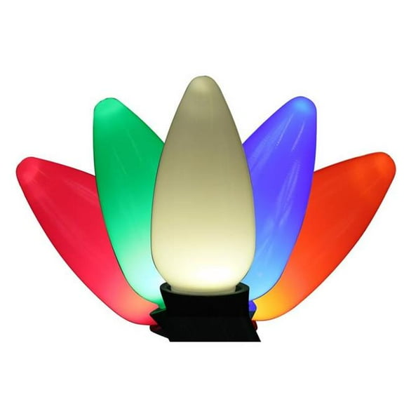 Holiday Bright Lights 9107058 LED PS C9 Christmas Light Bulbs, Multi Color - 25 Count