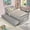 Grey, variant on HICOMILA Twin Wood Platform Trundle Bed – 3 Colors, No Box Spring, Headboard & Footboard, Space-Saving, for Bedroom/Guest Room