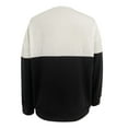 thumbnail image 6 of ChaoHeng Womens Long Sleeve Blouse Women's Zip Front V-Neck Top,Solid Color Block Casual Loose Shirt, 6 of 6