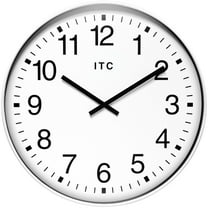 Infinity Instruments ITC Profuse Round White Business Wall Clock 19.375 Inch