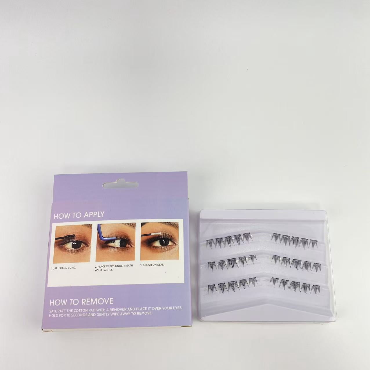 Yumehoro Beauty False eyelashes,Eyelash Extension Lengthening Wisps - Featherlight Synthetic Reusable Artificial Eyelashes
