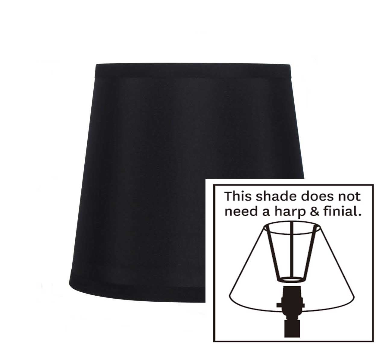 Mainstays Accent Drum Shade, Black