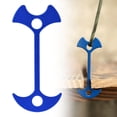 thumbnail image 2 of Heavy Duty Extendable Fishbone Tent Stake, Multi Function Outdoor Ground Peg For Camping Tarp, Aluminum Alloy Windproof Anchor Nail, Blue, 2 of 5