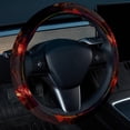 thumbnail image 2 of Cupid 14.5 Inch Printing PVC Leather Auto Accessories Steering Wheel Covers Car Wheel Covers, 2 of 6