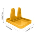 thumbnail image 3 of Snmubt Multi Functional Vertical Lid Rack Kitchen Shelf Spoon Spatula Chopsticks Shelf Organiser (Yellow, Plastic), 3 of 6