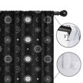 thumbnail image 4 of Blackout Kids Curtains,Black White Sun Moon Star Eye Pattern Childrens Insulated Curtains Set Of 2,Bedroom Essentials,Toddler Room Decor 52"x63", 4 of 5