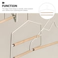 thumbnail image 3 of RENACLIPY Multi Function White Pants Hanger for Home Closet Space Saving and Wrinkle Free, 3 of 8