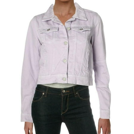 Free People Women's Rumors Denim Jacket Purple Size Medium