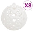 thumbnail image 3 of vidaXL 111 Piece Christmas Bauble Set White Polystyrene, 3 of 5