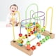 thumbnail image 1 of Laberinto De Cuentas De Madera Para Niños Pequeños, Cubo De Actividades, Frutas, Tobogán, ábaco, Montaña Rusa, Juguete Educativo L, 1 of 7