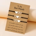 thumbnail image 4 of 2 piezas de pulseras de mejores amigas, pulsera de corazón a juego, regalos de amistad para mejores amigas, mujeres, amigas, niñas y adolescentes, 4 of 5