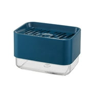 Visland Innovative Dish Soap Dispenser Decorative HIPS Portable 2 in 1 Liquid Detachable Soap Storage Case Holder for Home