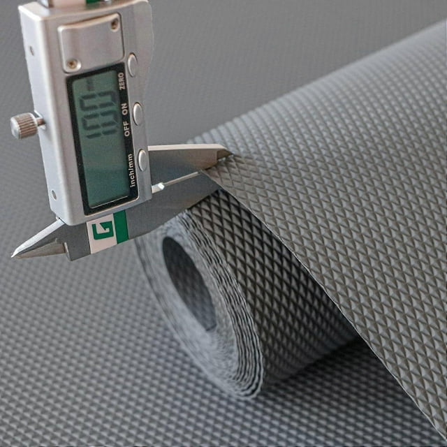 45cmx500cm Non-Adhesive Non-Slip Drawer Bottom Mat, DIY Kitchen Cupboard Mat, EVA Plastic Furniture Protector (Grey Big Diamond)